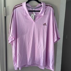 Adidas Women's Pink Polo Shirt